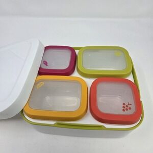 Rubbermate Pre Portioned Meals Kit Food Storage With 4 Containers Lunch Box